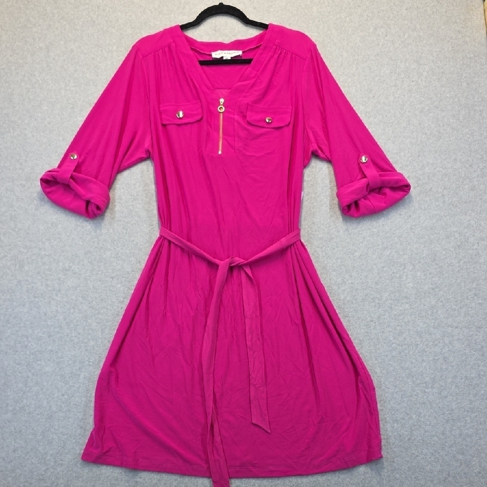 Emma & Michele NWT Fuchsia 3/4 Sleeve Dress